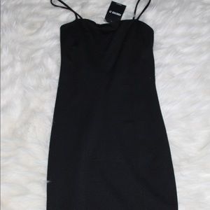 Black bodycon dress